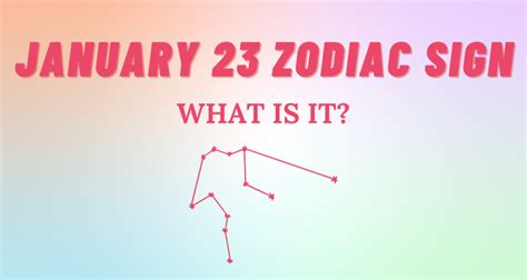 January 23 Zodiac Sign Explained | So Syncd