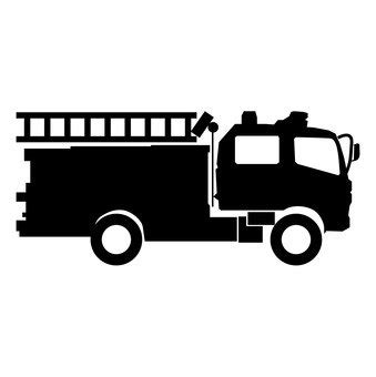 Fire Truck Silhouette Svg