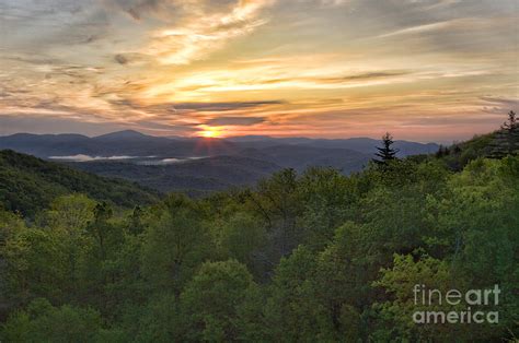 Sunrise Over the Blue Ridge Mountains Photograph by Michelle Tinger ...