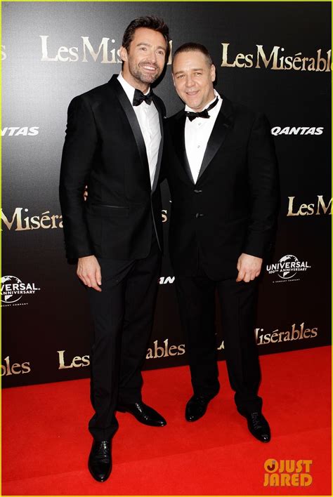 Hugh Jackman & Russell Crowe: 'Les Miserables' Australian Premiere ...