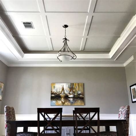 How To Do An Easy Coffered Ceiling | Shelly Lighting