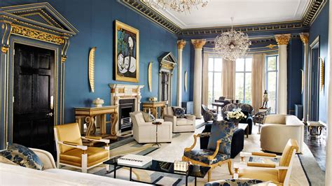 Blue and Gold Decoration Inspiration - London, Bali, and Tuscany | Architectural Digest