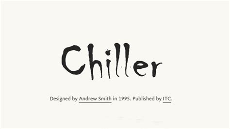 Chiller Font Free Download - Fonts Tera