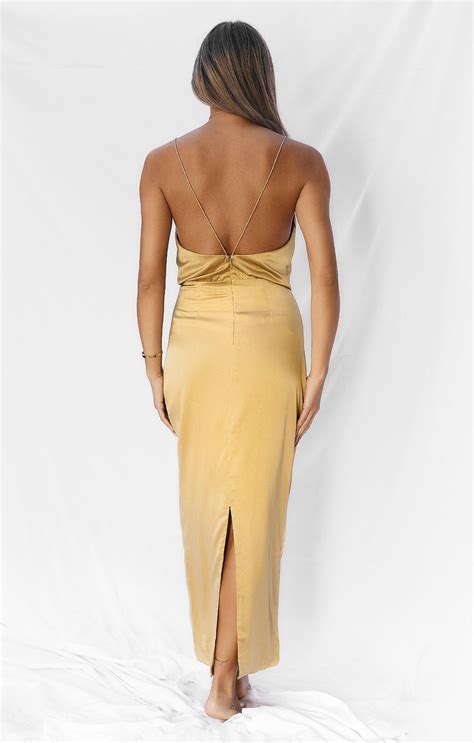 THE SILK CLASSIC DRESS - GOLD – All Things Golden