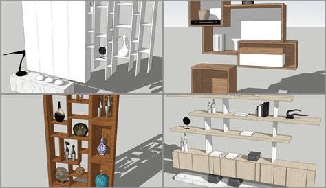 4850 Bookshelf Sketchup Model Free Download