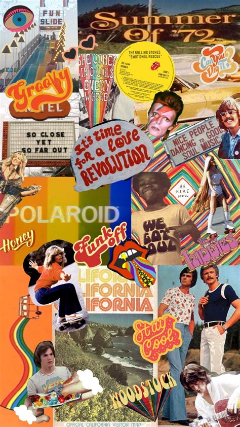 1970s collage | 70s aesthetic wallpaper, Retro wallpaper, Iphone ...