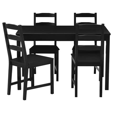 JOKKMOKK table and 4 chairs, black-brown - IKEA CA