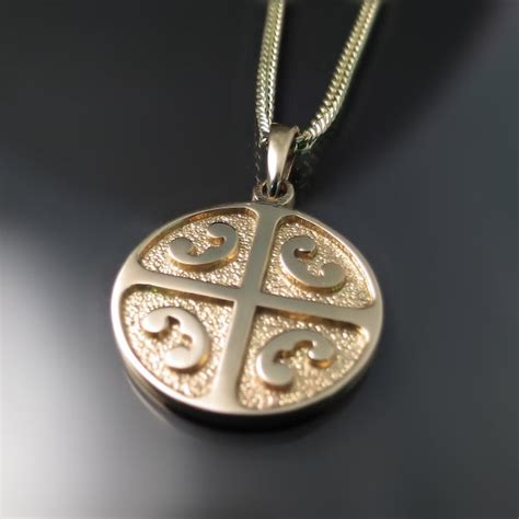 Serbian Orthodox 4Cs 4S Cross Medallion Pendant - Zoran Designs Jewelry