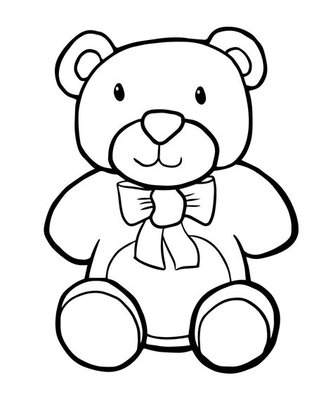 Free Printable Teddy Bear Coloring Pages For Kids