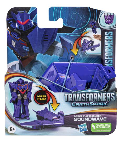 Transformers EarthSpark 1-Step Changers Soundwave & Swindle, Warrior Megatron & Thras ...