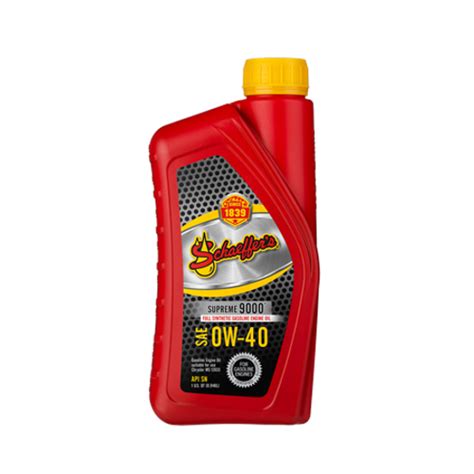 Schaeffer's Supreme 9000 Full Synthetic Engine Oil | 1 Quart 0W-40 ...