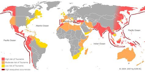 Where do they Occur? - Tsunamis