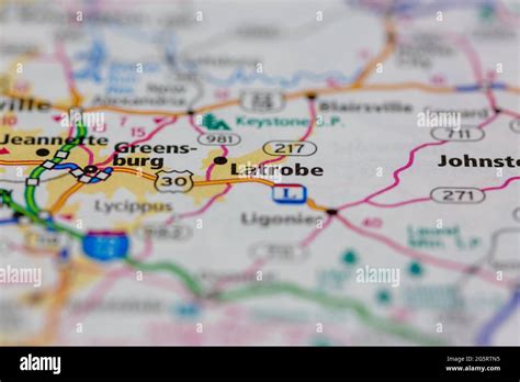 Latrobe pennsylvania map hi-res stock photography and images - Alamy