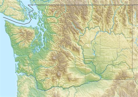 Physical Map Of Washington State - Map Of New Hampshire