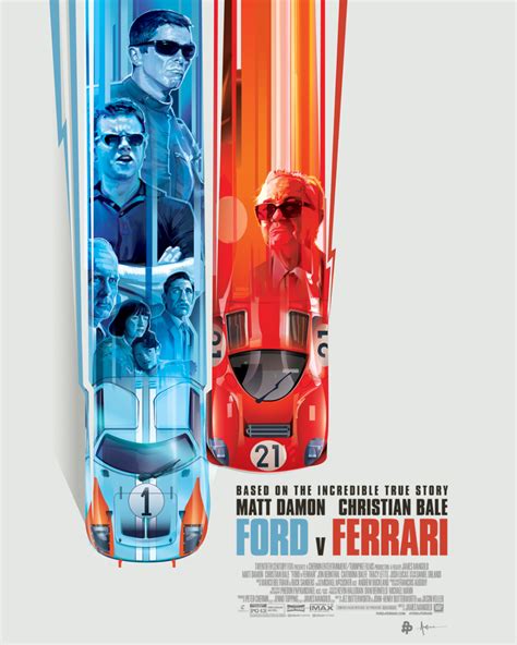 Ford v Ferrari – Poster Posse Cinema Posters, Car Posters, Le Mans, Fictional Car, F1 Artwork ...