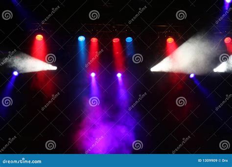 Concert stage lights stock image. Image of reflectors - 1309909