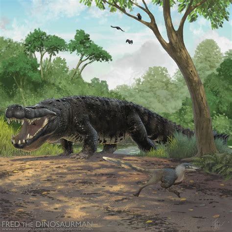 ArtStation - Commission: Deinosuchus, Frederic Wierum | Prehistoric world, Prehistoric wildlife ...