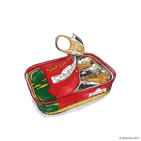 sardine-can | Sardinas, Receta ilustrada, Disenos de unas