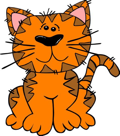 Orange Tabby Cat Clip Art at Clker.com - vector clip art online ...