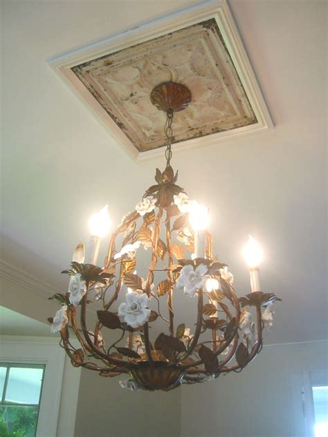 Trash to Treasure Decorating | Rustic ceiling medallions, Ceiling ...