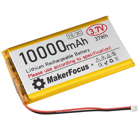 Makerfocus 3.7V Lipo Battery 10000mAh Lithium Rechargeable Battery 906 – MakerFocus