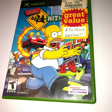 The Simpsons Hit & Run (Microsoft Xbox 2003) Hit And Run Complete & Tested - Video Games