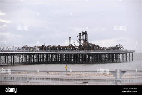 Weston-super-Mare pier fire Stock Photo - Alamy