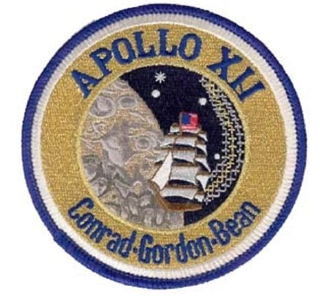 Apollo 12 Mission 10cm logo Patch Official Nasa Edition - Walmart.com ...