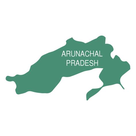 Arunachal pradesh state map - Transparent PNG & SVG vector file