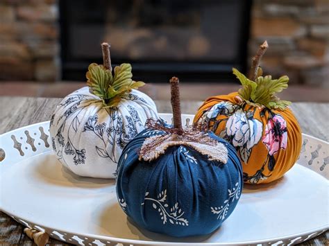 No-Sew Fabric Wrapped Pumpkins DIY - 5 out of 4 Patterns