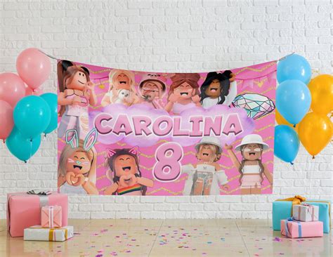 Roblox Girl Birthday Backdrop Roblox Girl Birthday Banner Etsy Images | My XXX Hot Girl