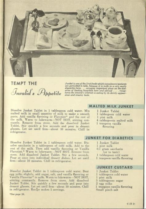 Junket recipes | Junket recipe, Vintage recipes, Malted milk