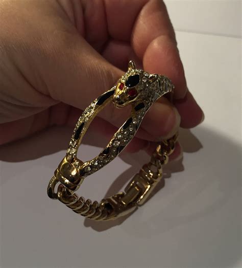 Vintage Panther Bracelet, Vintage Panther Bracelet, Gold Panther ...