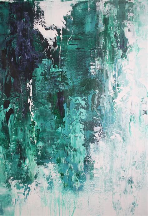 Title: muzo / XL Green Abstract Painting / Modern Art / XL Green Art / Green Abstract Art ...