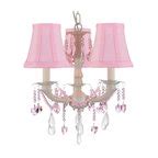 Swag Plug-In Chandelier With Shades - Traditional - Chandeliers - by Gallery