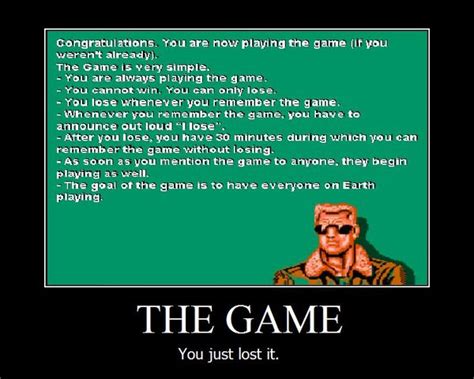 THE GAME You just lost it - Memerial.net