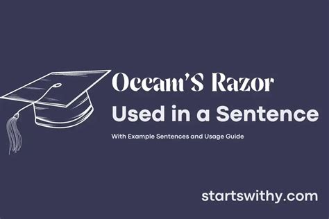 OCCAM'S RAZOR in a Sentence Examples: 21 Ways to Use Occam'S Razor