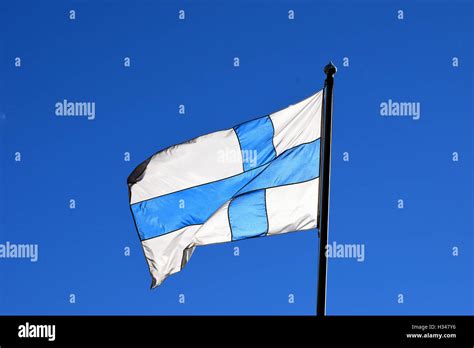 Blue flag with white cross hi-res stock photography and images - Alamy