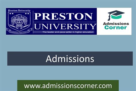 Preston University Islamabad BS Admissions Fall 2024