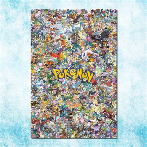 Pokemon Anime HD Painting Canvas Modular Wall Art Poster - KawaiiMerch.com