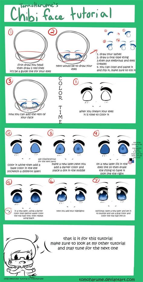 Chibi Eyes/Color Tutorial by tomoharume on DeviantArt | Chibi eyes ...