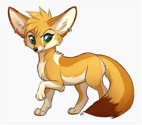 Anima Drawing Fox - Fennec Fox Furry Art , Free Transparent Clipart ...