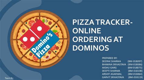 Pizza tracker - online ordering at dominos