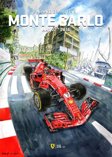 Ferrari F1 Monaco GP Poster : r/formula1