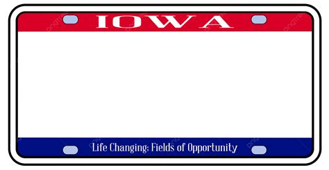 Blank Iowa State License Plate, State, Lone, Flag PNG Transparent Image and Clipart for Free ...
