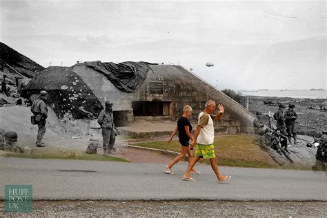 Eerie D-Day images spliced together — Normandy then and now; Dr ...