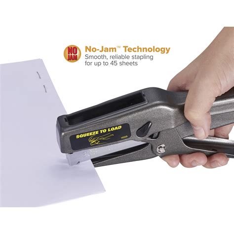 Bostitch B8 Heavy-Duty Plier Stapler - 45 Sheets Capacity - 210 Staple Capacity - Full Strip - 1 ...