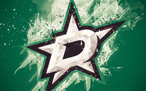 Download wallpapers Dallas Stars, 4k, grunge art, American hockey club ...