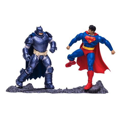 McFarlane Toys DC Multiverse Superman vs. Batman (The Dark Knight Returns) 7" Action Figure ...