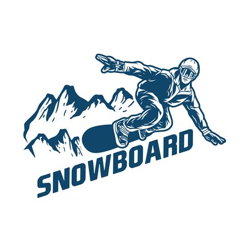 snowboard logo design 21769141 Vector Art at Vecteezy